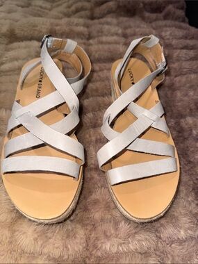 Lucky Brand Jenepper platform sandals, sz 8